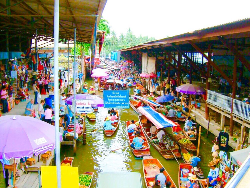 ダムヌン水上マーケット&エレファントライド 4