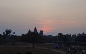 朝日鑑賞の様子