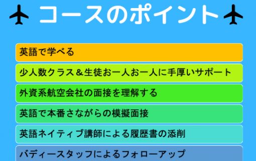 外資系面接のプロによるオンラインエアラインスクール8日間コース 3