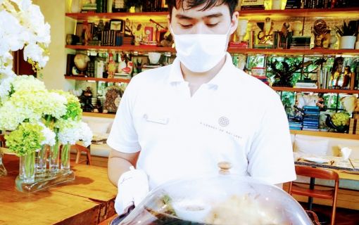 コロナ対策徹底して提供に努めています　