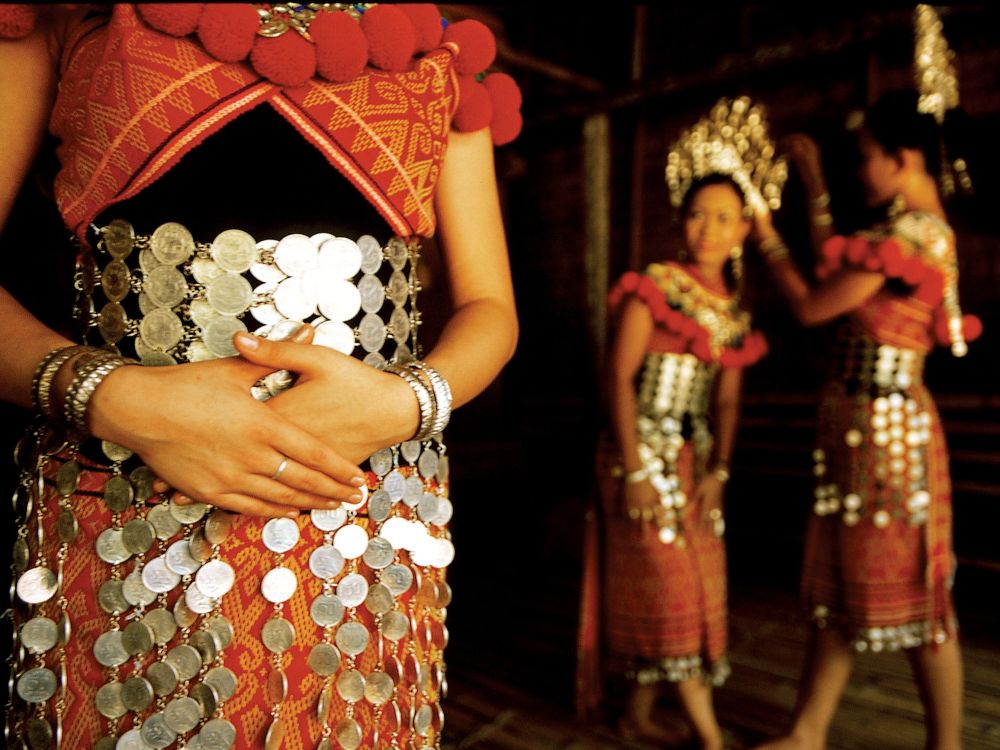 イバン族のロングハウス(終日) 2