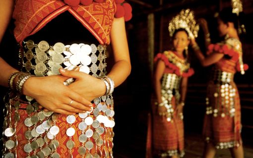 イバン族のロングハウス(終日) 2