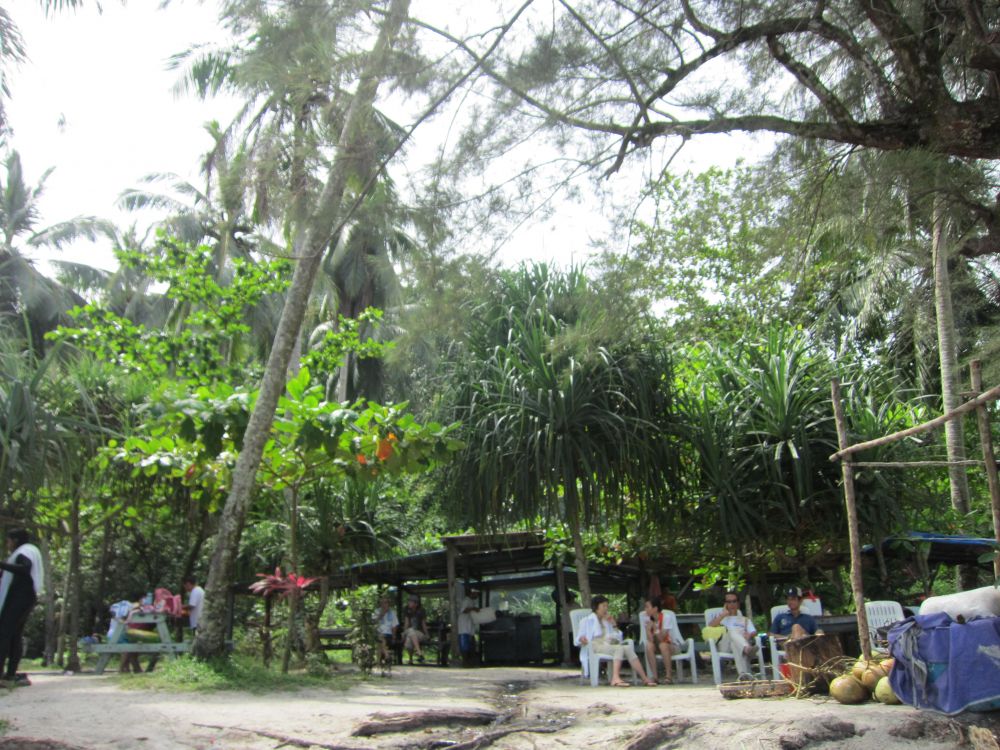 モンキービーチでリラックス