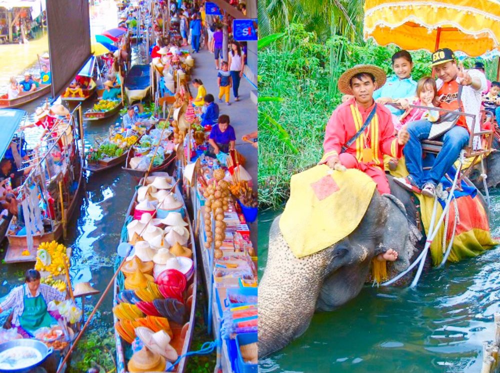 【バンコク発】エレファント･ライドと水上マーケット 1