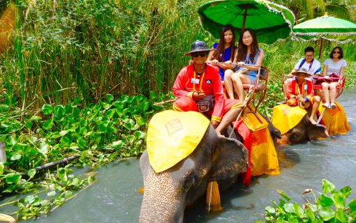 【バンコク発】エレファント･ライドと水上マーケット 3