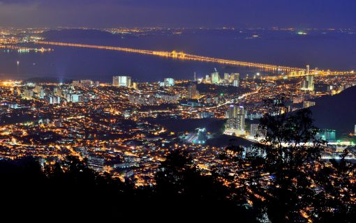 絶景！ケーブルカーで行くペナンヒルの夜景＆極楽寺観光＜夕方発観光＞