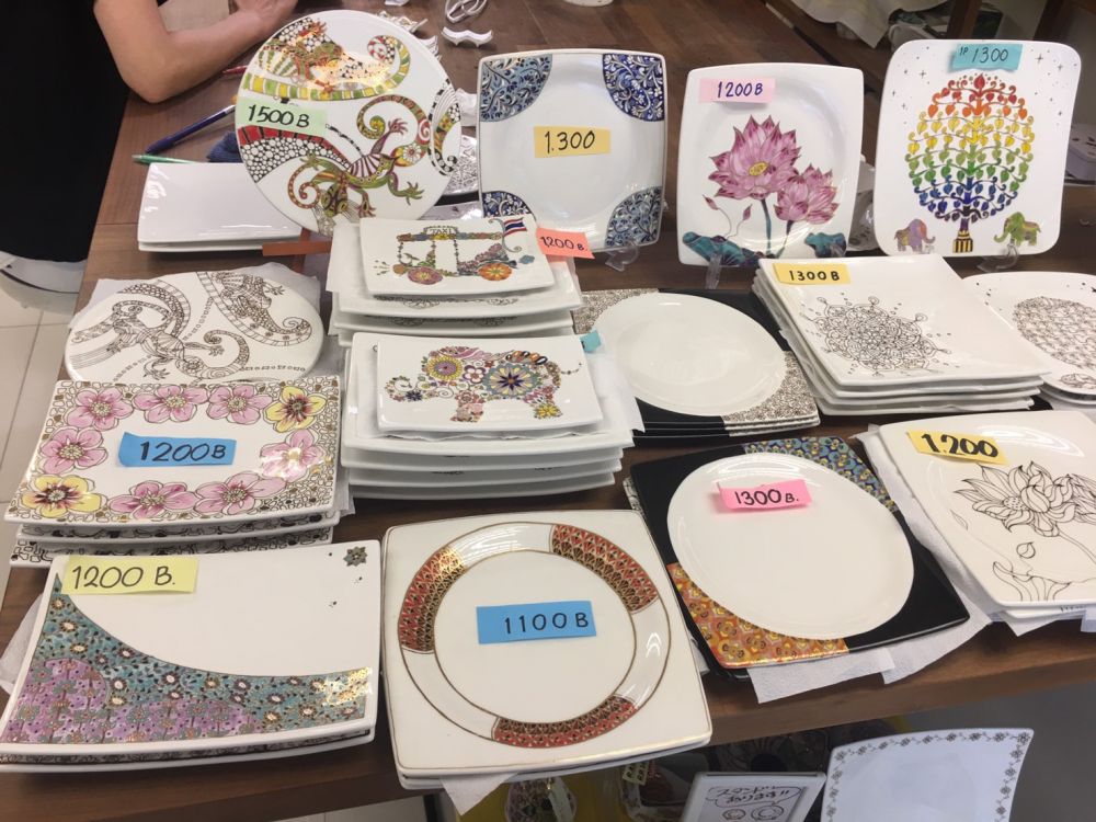 ベンジャロン焼き絵付け体験@ステラ (バンコク) 10