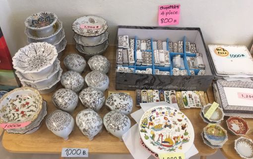 ベンジャロン焼き絵付け体験@ステラ (バンコク) 9