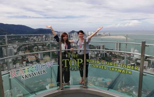 絶景!360度のペナン島の夜景とレインボースカイウォークの空中散歩<夕方発観光> 2