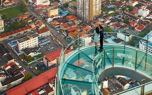 絶景!360度のペナン島の夜景とレインボースカイウォークの空中散歩<夕方発観光> 3