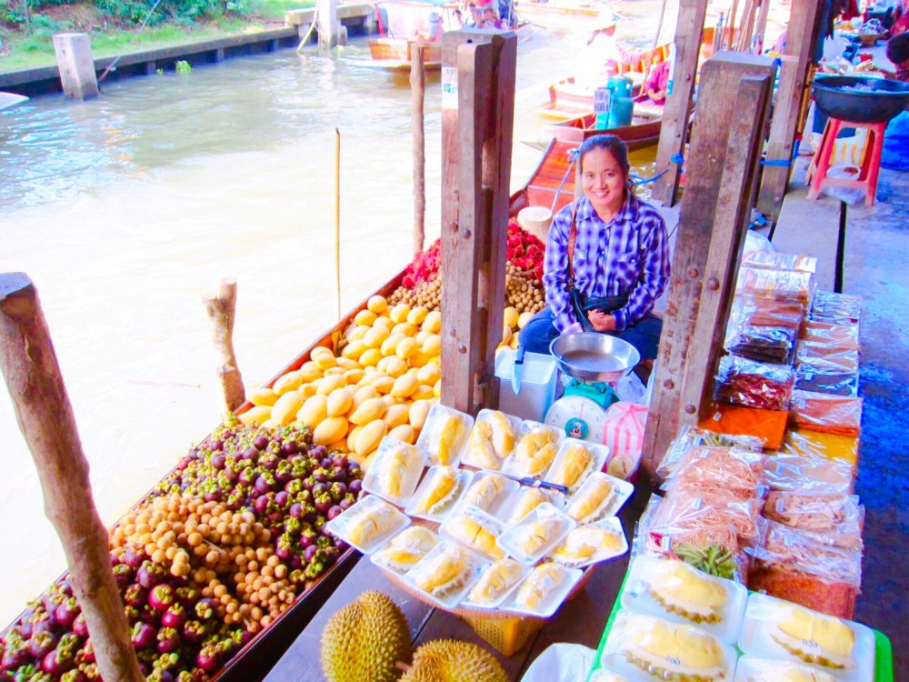 【バンコク/スワンナプーム空港発】ビュッフェ昼食付き！ダムヌンサドゥアク水上マーケット 8