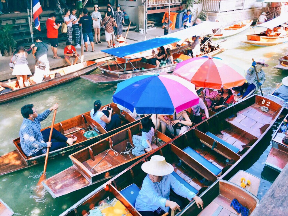 【バンコク/スワンナプーム空港発】ビュッフェ昼食付き！ダムヌンサドゥアク水上マーケット 9