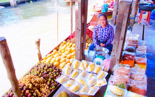 【バンコク/スワンナプーム空港発】ビュッフェ昼食付き！ダムヌンサドゥアク水上マーケット 8