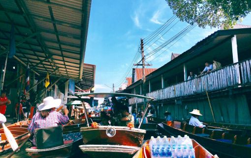 【バンコク/スワンナプーム空港発】ビュッフェ昼食付き！ダムヌンサドゥアク水上マーケット 10